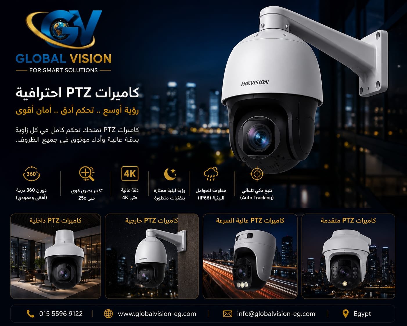 كاميرات PTZ